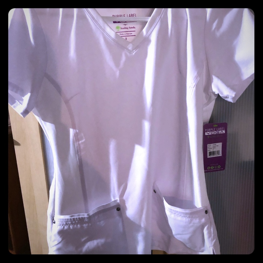 Scrub top purple label yoga